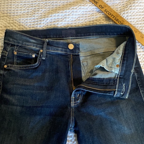 MOTHER INSIDER CROP STEP FRAY IN LOVE ON THE EDGE Hi Rise Raw Hem distressed dnm - Picture 10 of 14